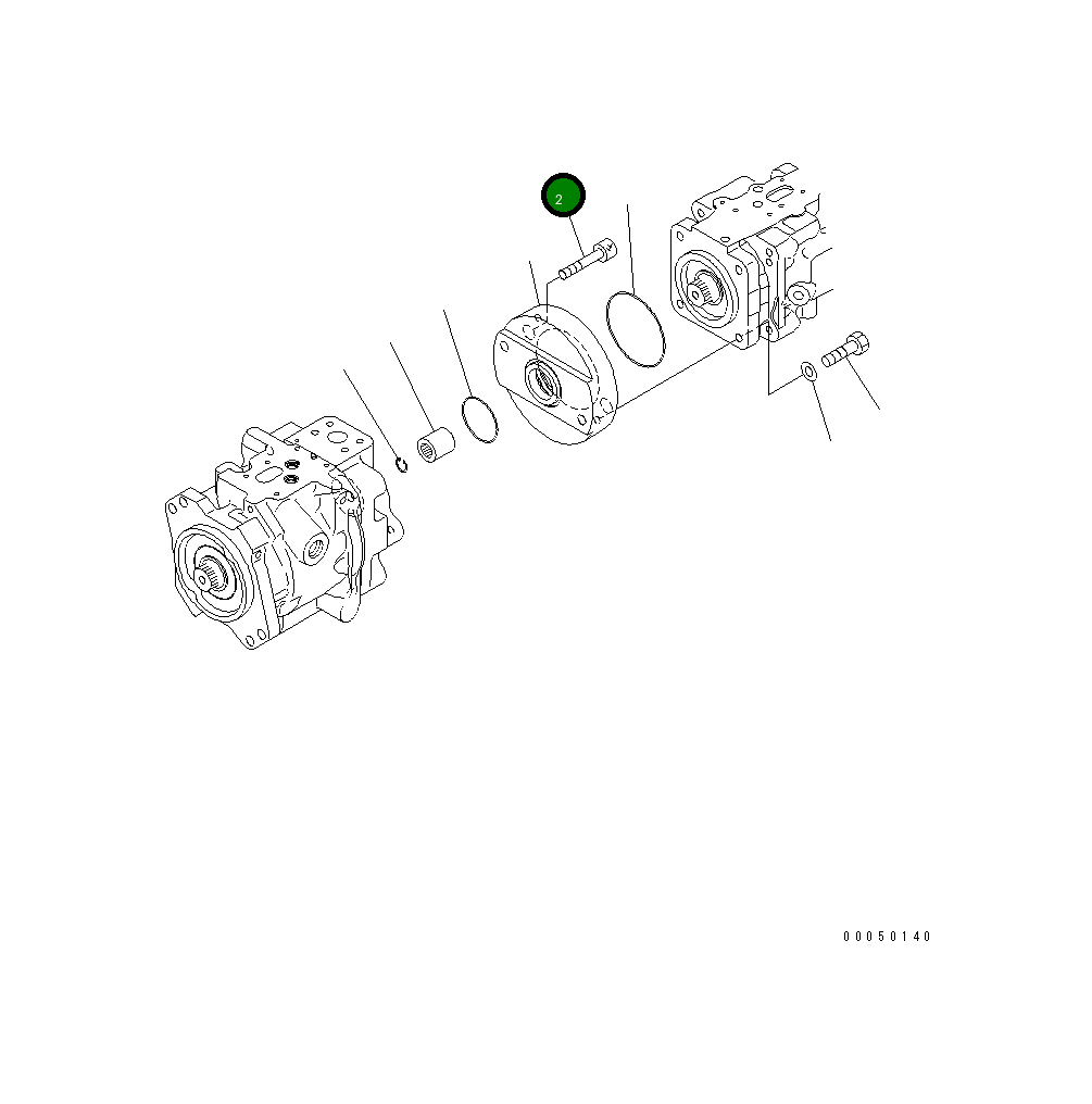 Болт 01252-61250 Komatsu