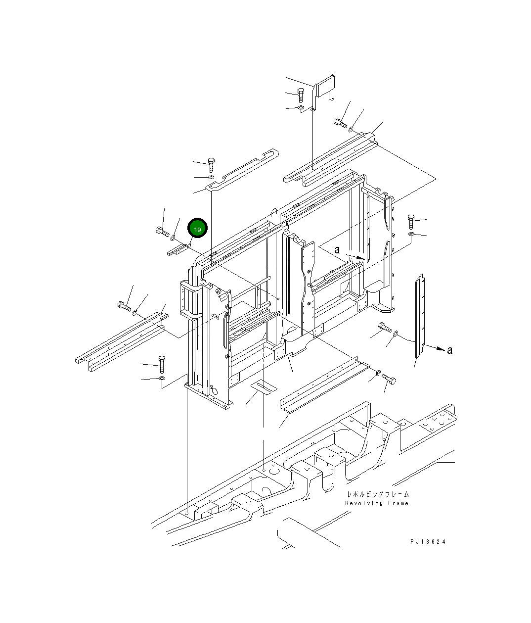 Крышка 21T-03-71180 Komatsu