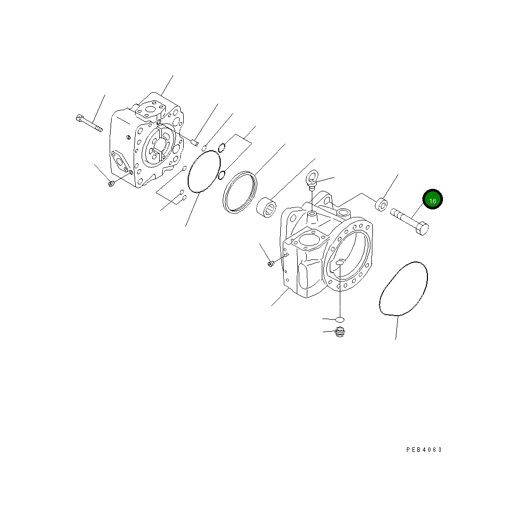 Болт 01010-62075 Komatsu