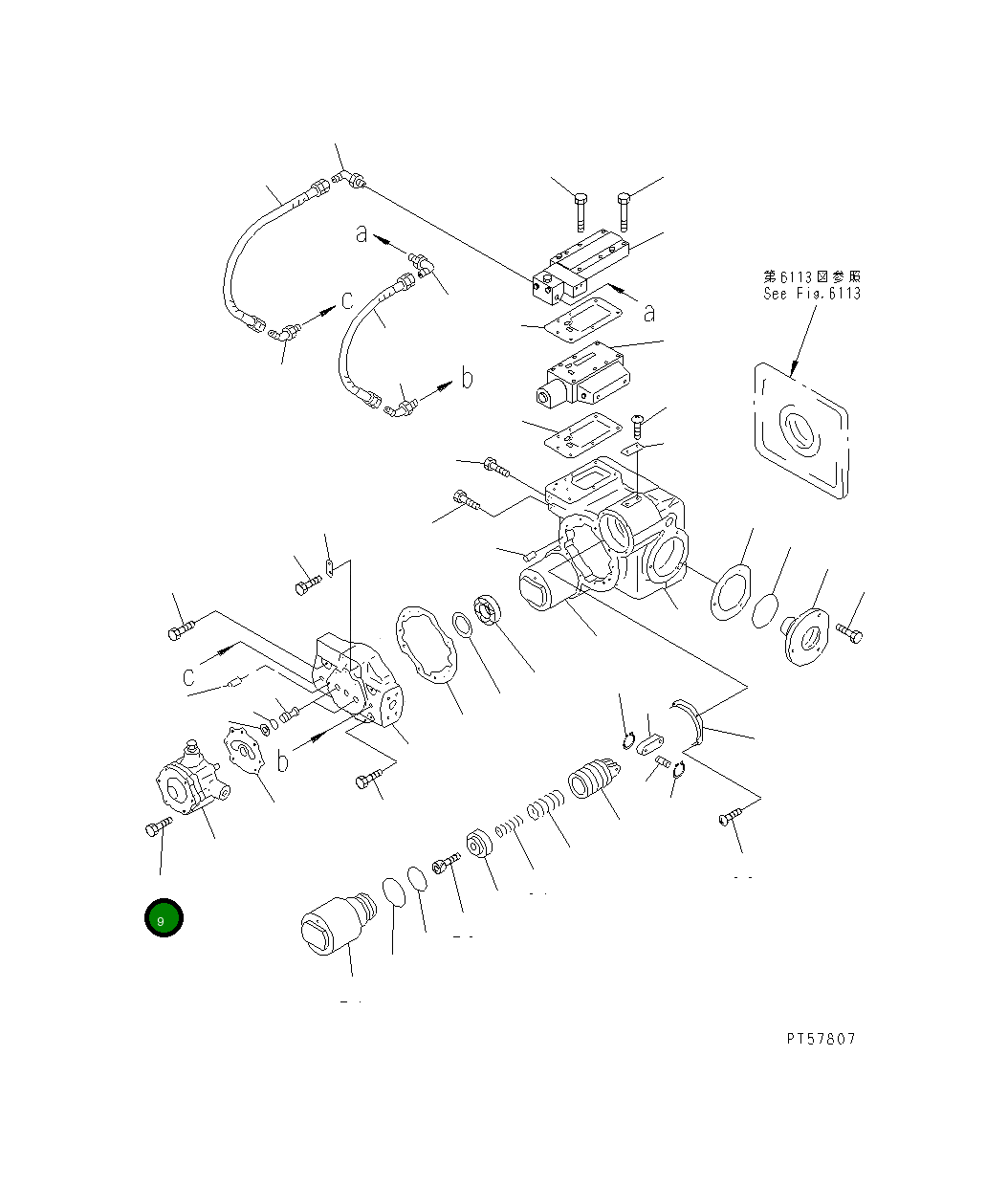 Болт 26C-61-12810  Komatsu
