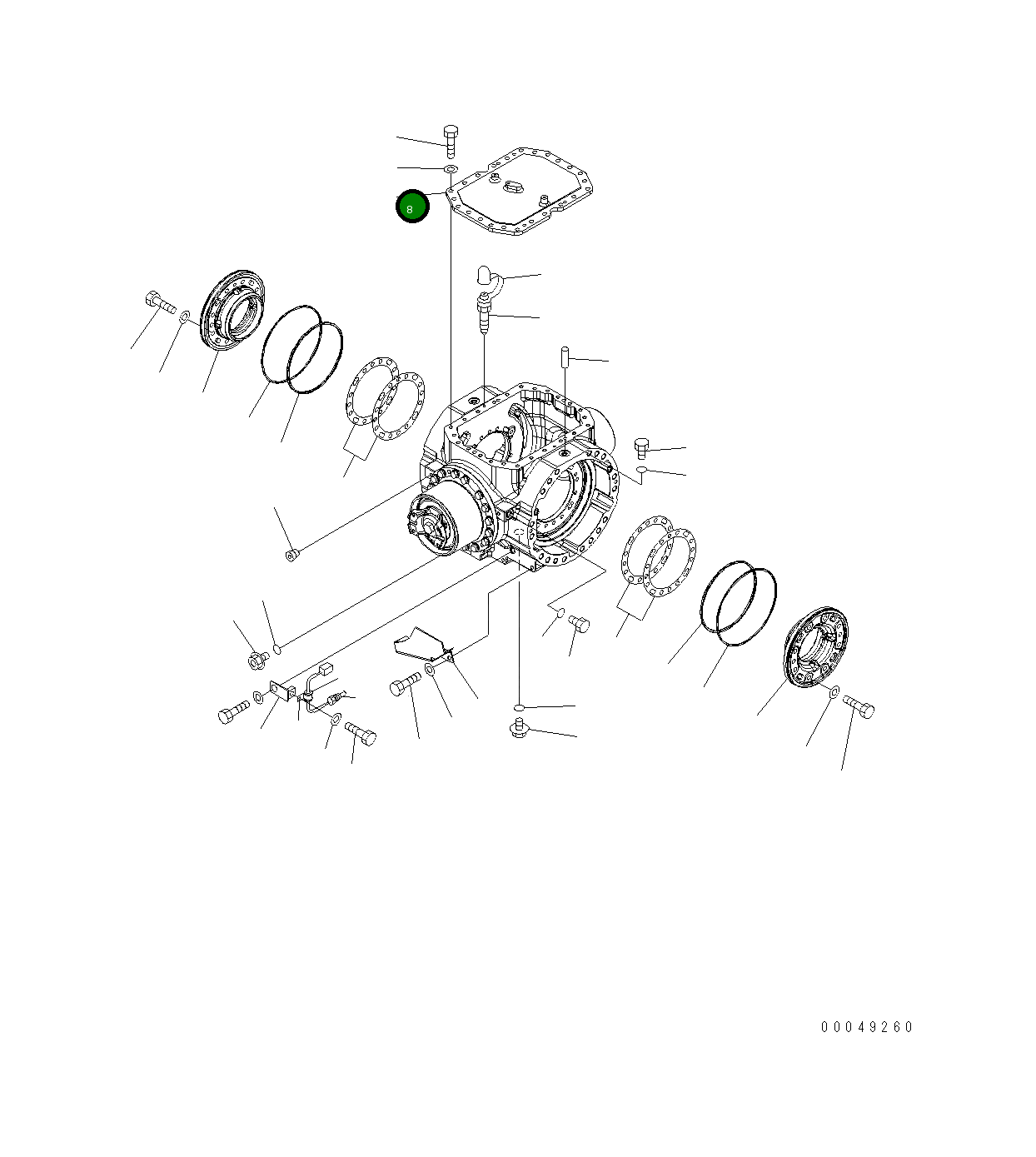 Крышка 421-23-33851 Komatsu
