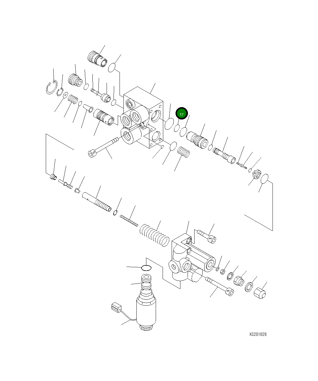 Кольцо уплотнительное (O-Ring) 20E-60-K5810 Komatsu