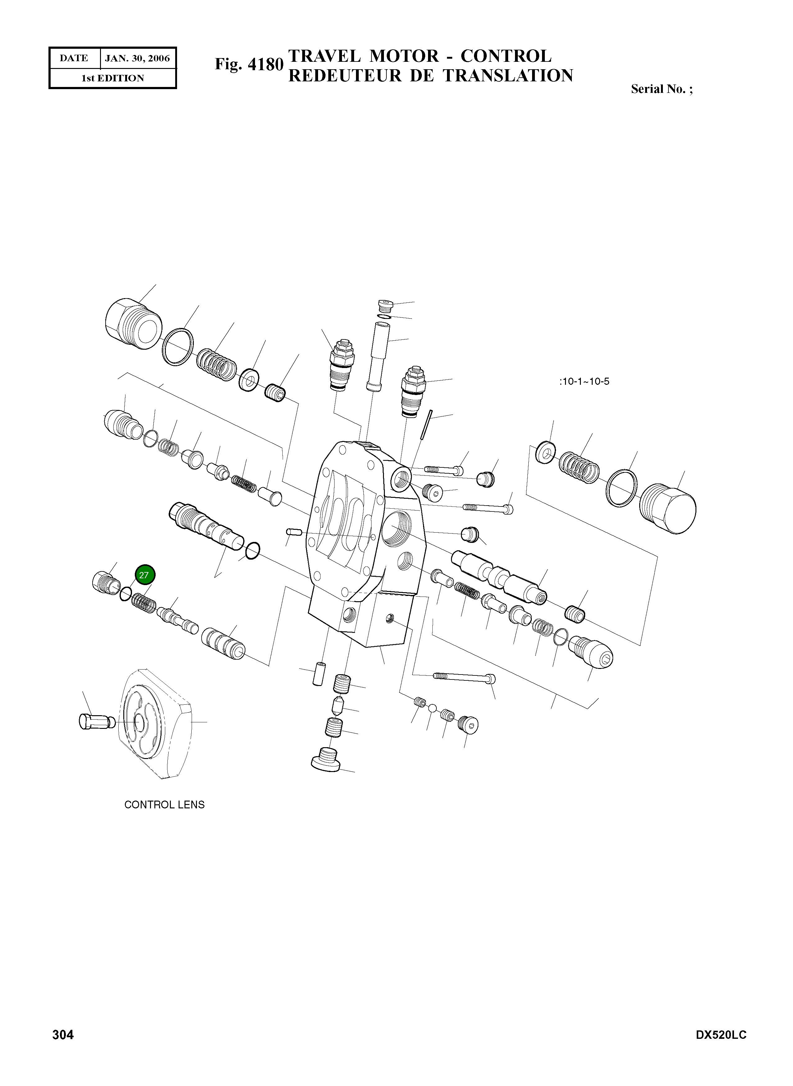 Кольцо уплотнительное (O-Ring) 2.180-01194 Komatsu