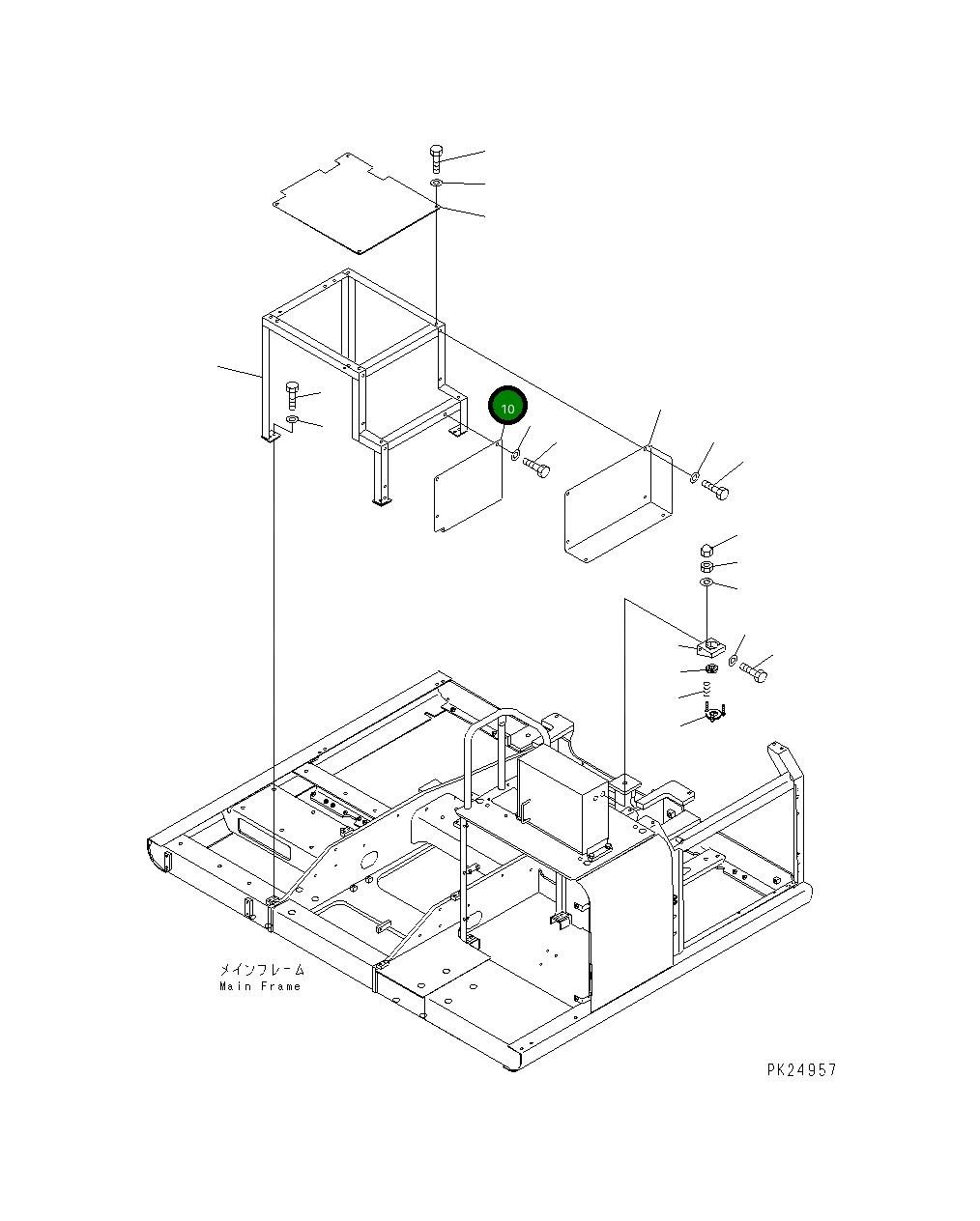 Крышка 8229-54-2180 Komatsu
