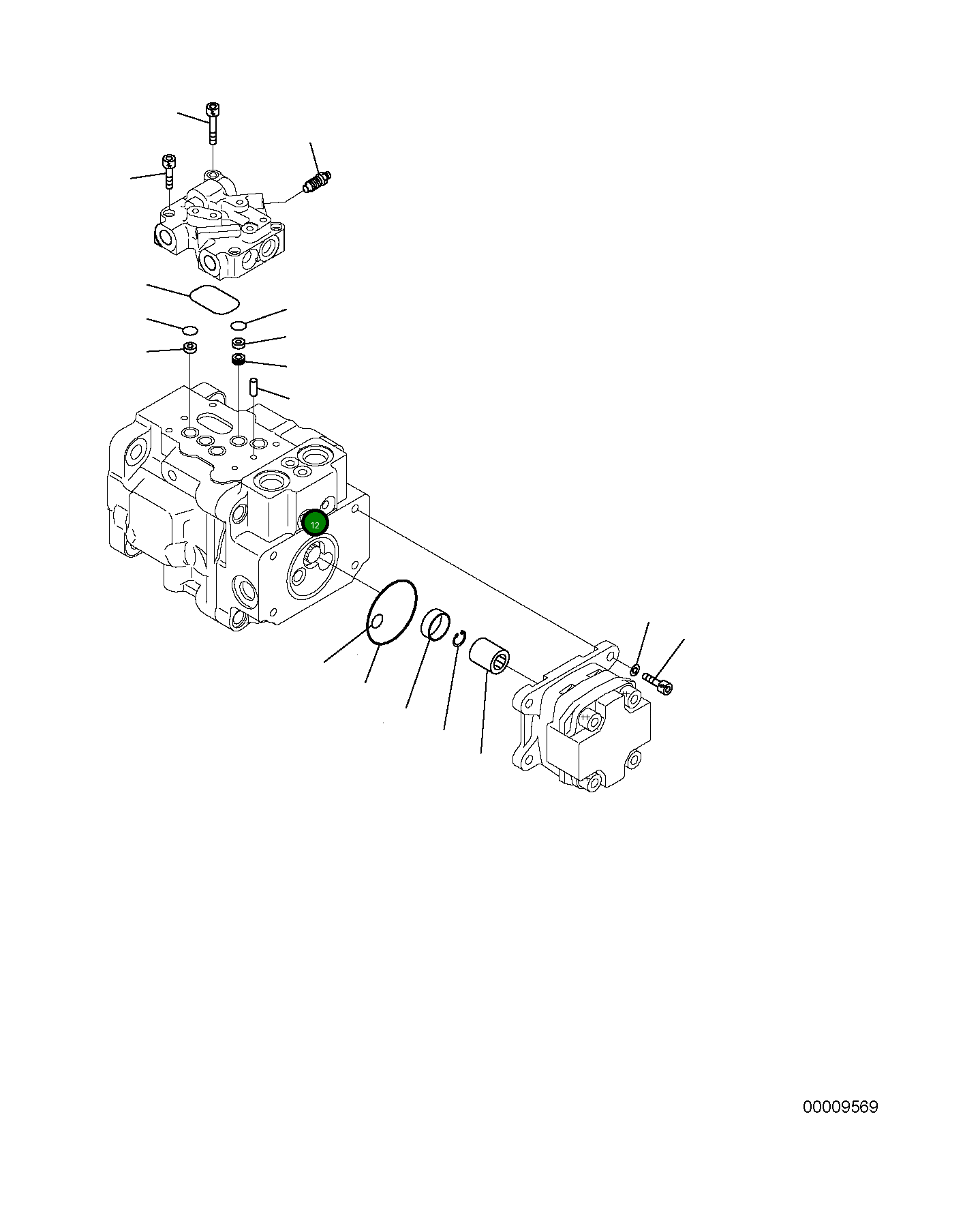Болт 01252-60630 Komatsu