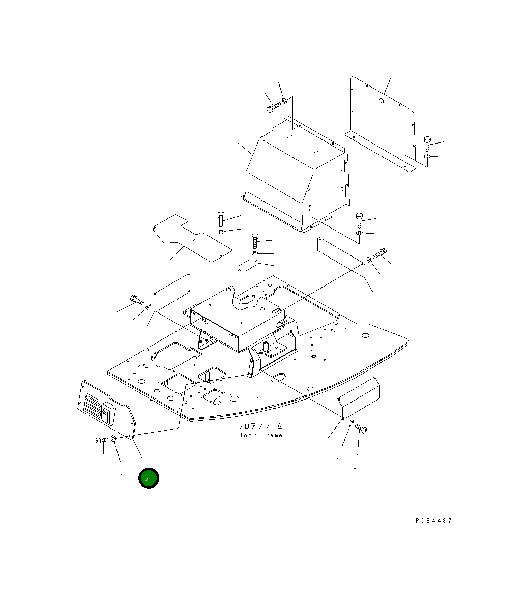 Крышка 20T-54-81180 Komatsu