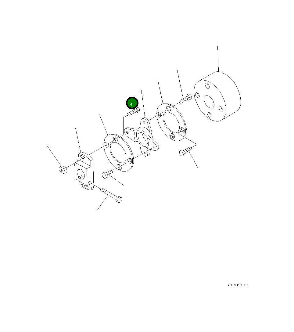 Болт ND949040-6640 Komatsu