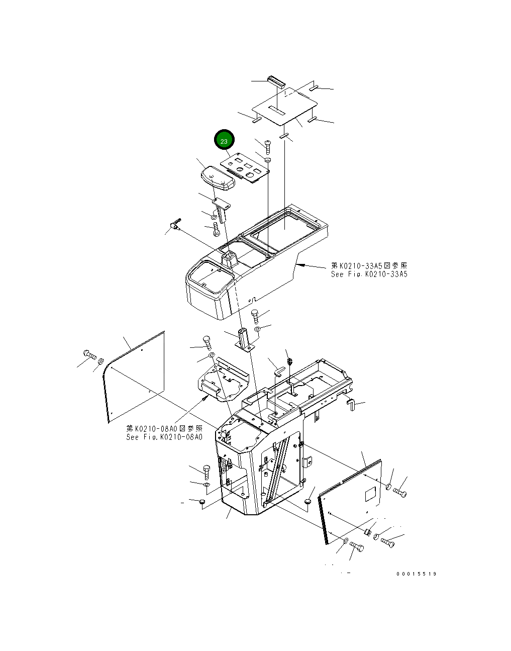 Крышка 418-54-33521  Komatsu