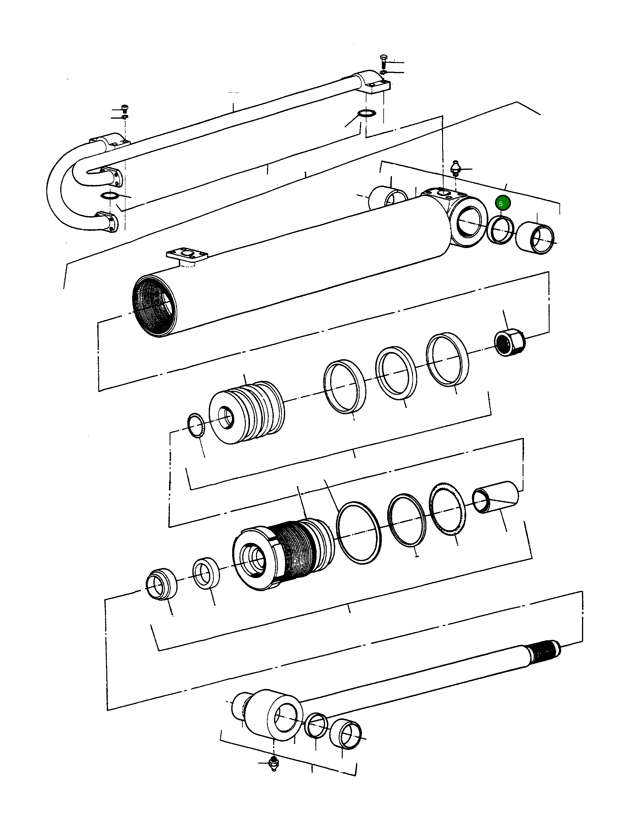 Кольцо 1608879M1 Komatsu