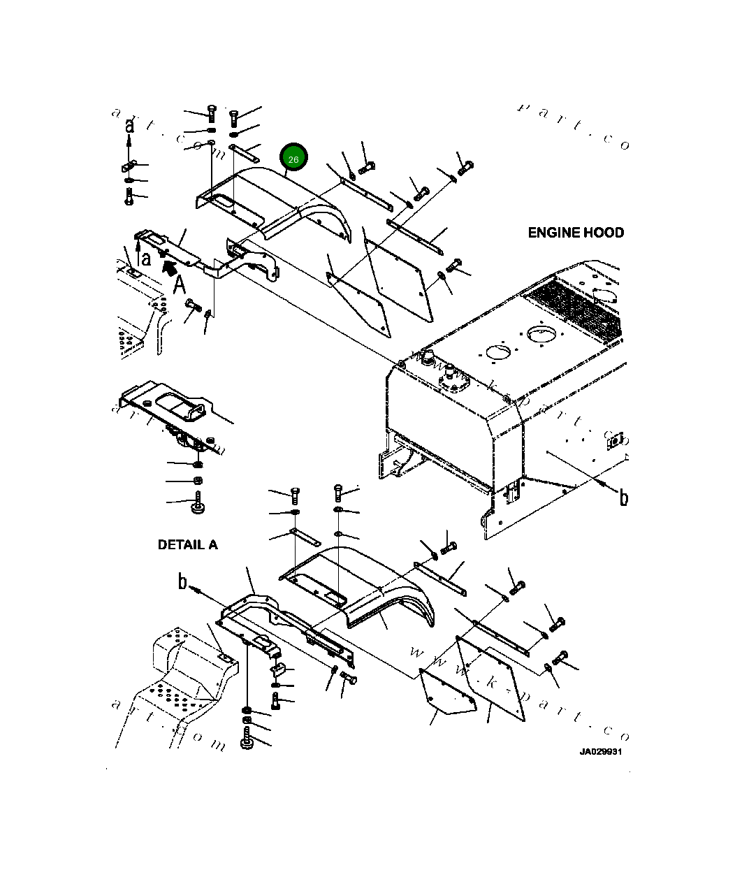 Крышка 419-54-54241 Komatsu