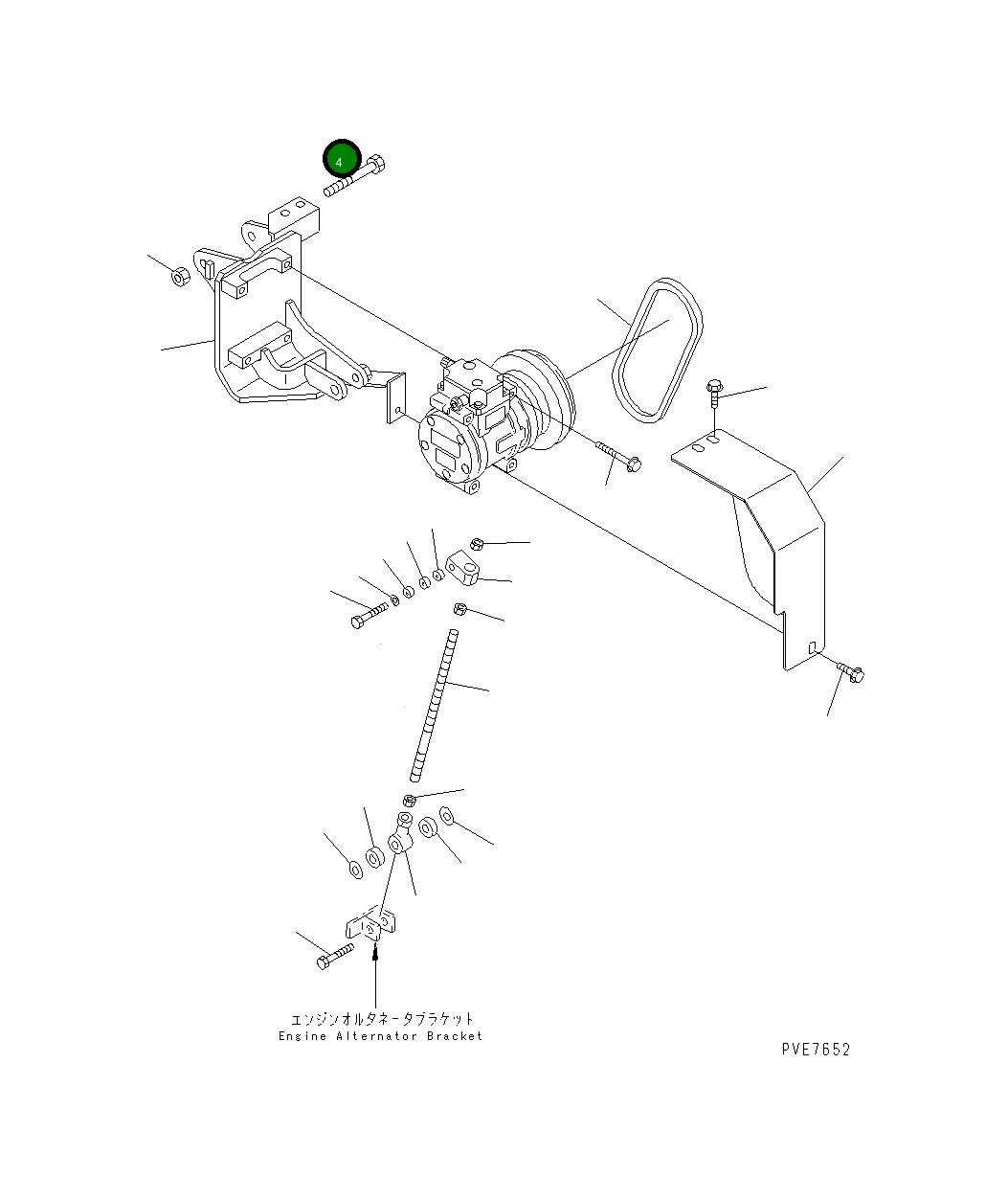 Болт 427-T46-1460 Komatsu
