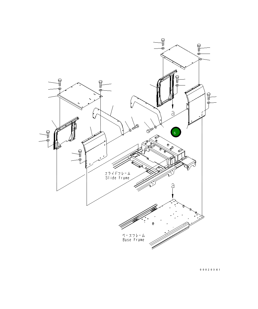 Крышка 20Y-54-31680 Komatsu