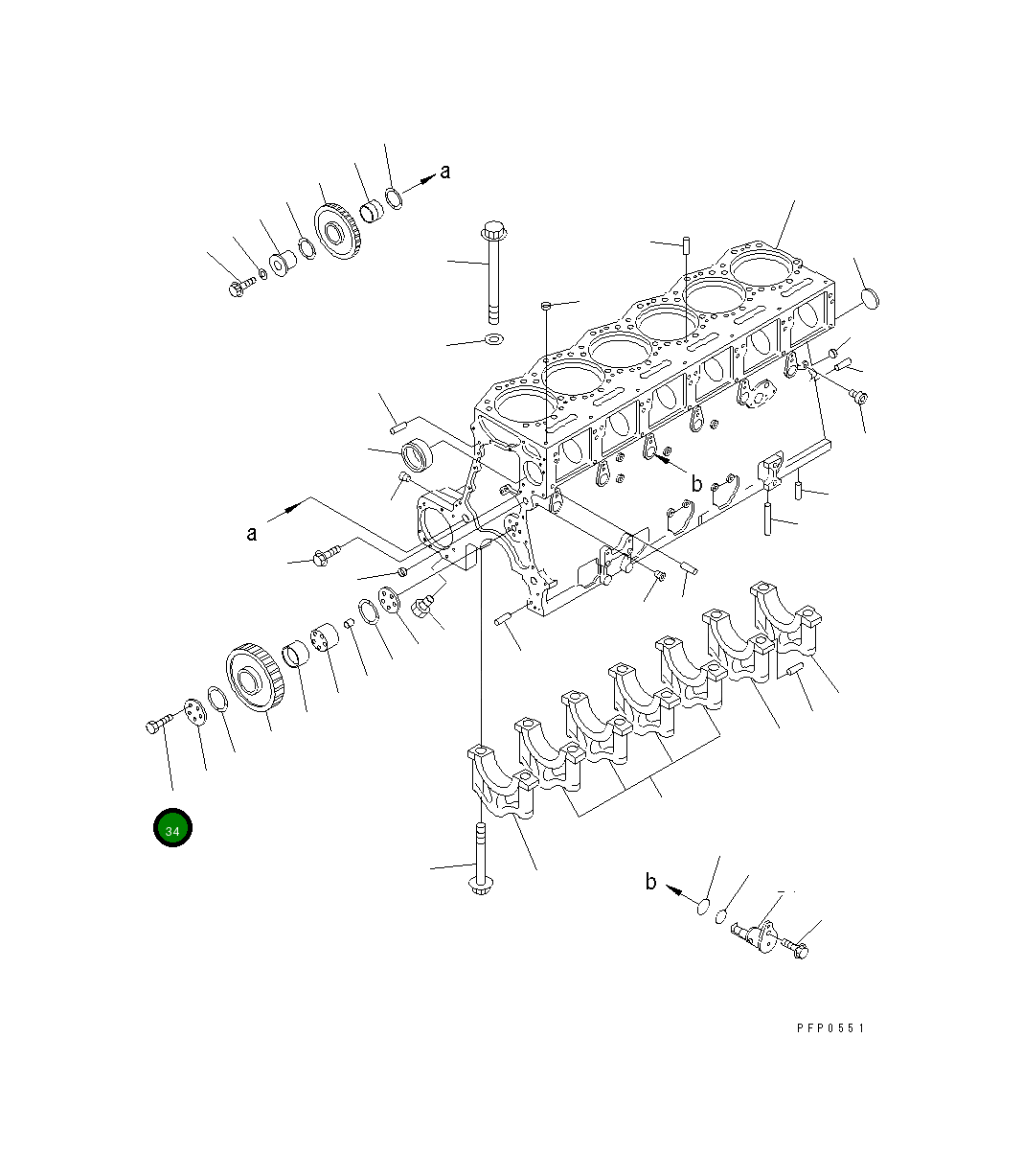 Болт CU3081465 Komatsu
