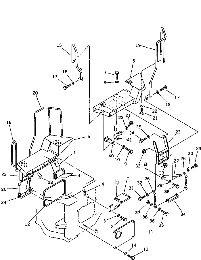 Болт 01435-01240 Komatsu