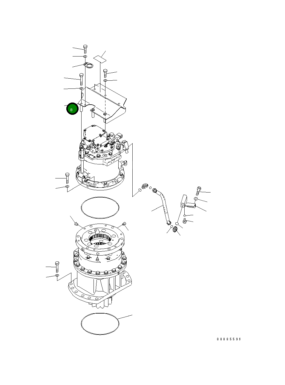 Крышка 205-26-41342 Komatsu