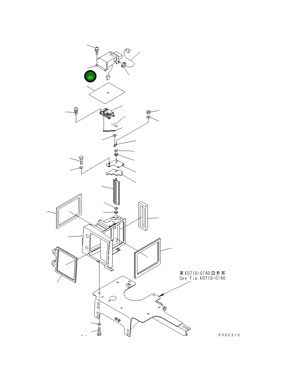 Крышка 11Y-979-4173  Komatsu