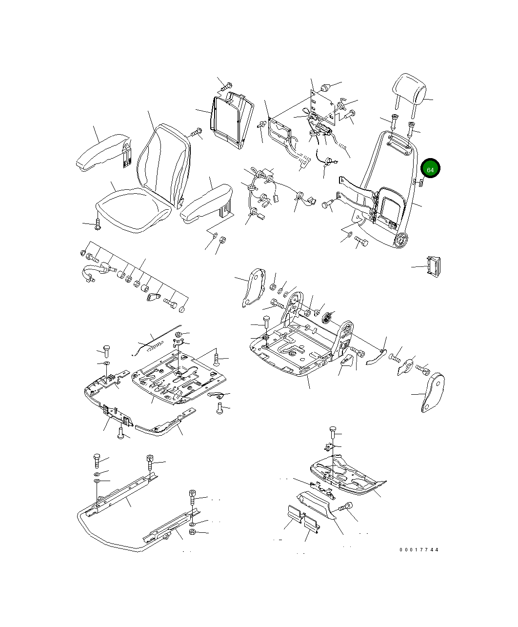 Крышка 20K-57-32180 Komatsu