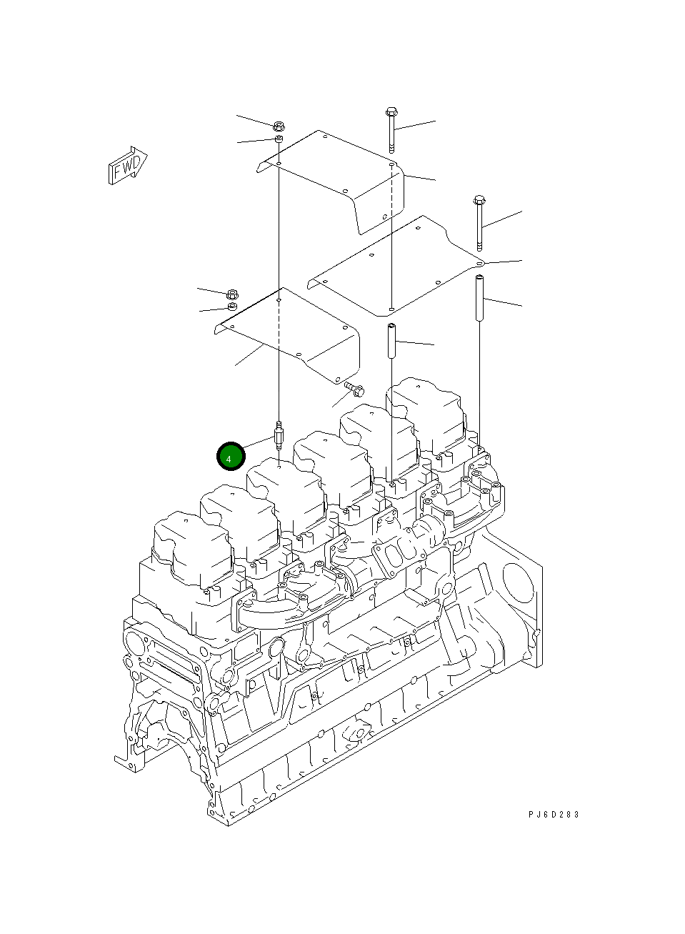 Болт 6217-11-9790 Komatsu