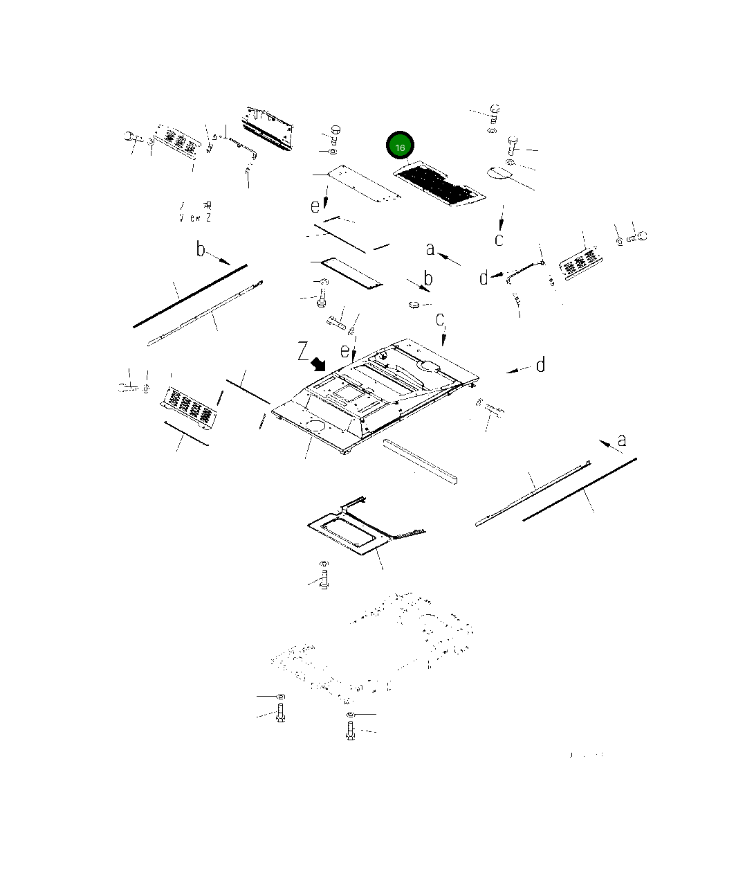 Крышка 418-54-61380 Komatsu