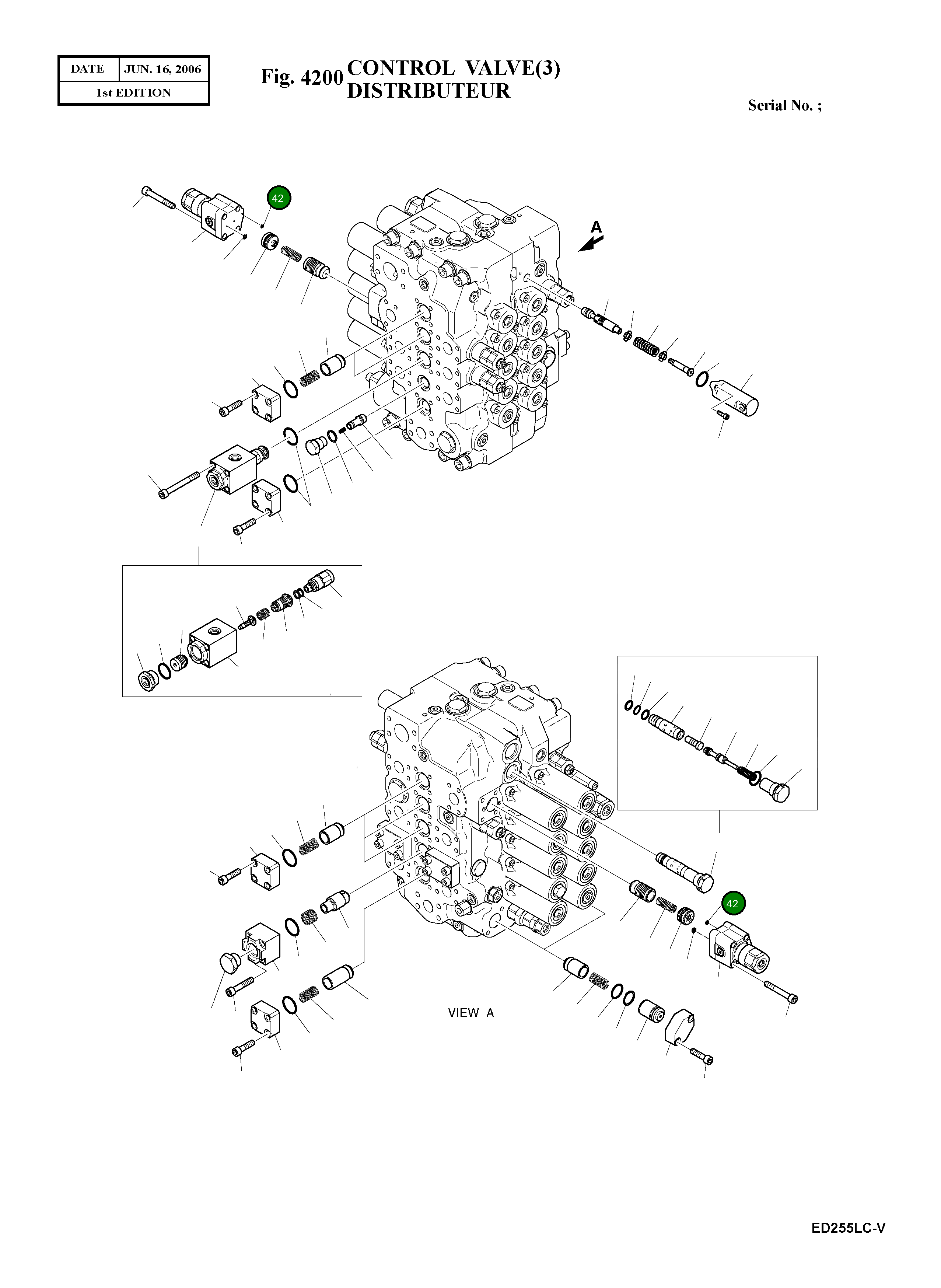 Кольцо уплотнительное (O-Ring) 95113-00400  Komatsu