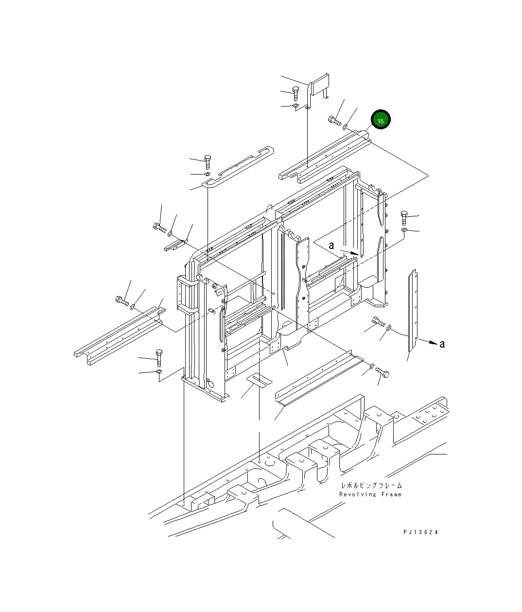 Крышка 21T-03-71140 Komatsu