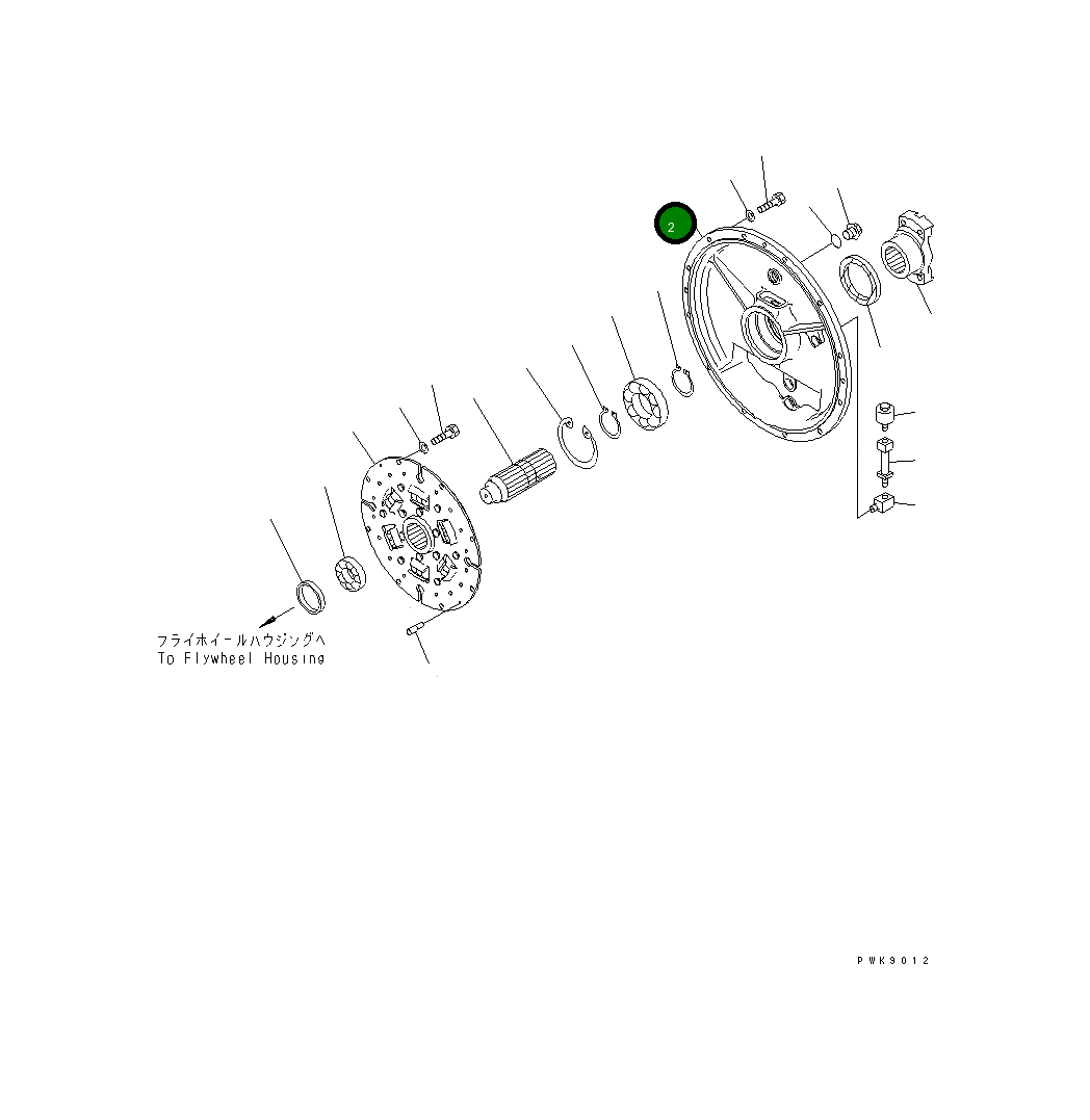 Крышка 134-12-61112 Komatsu