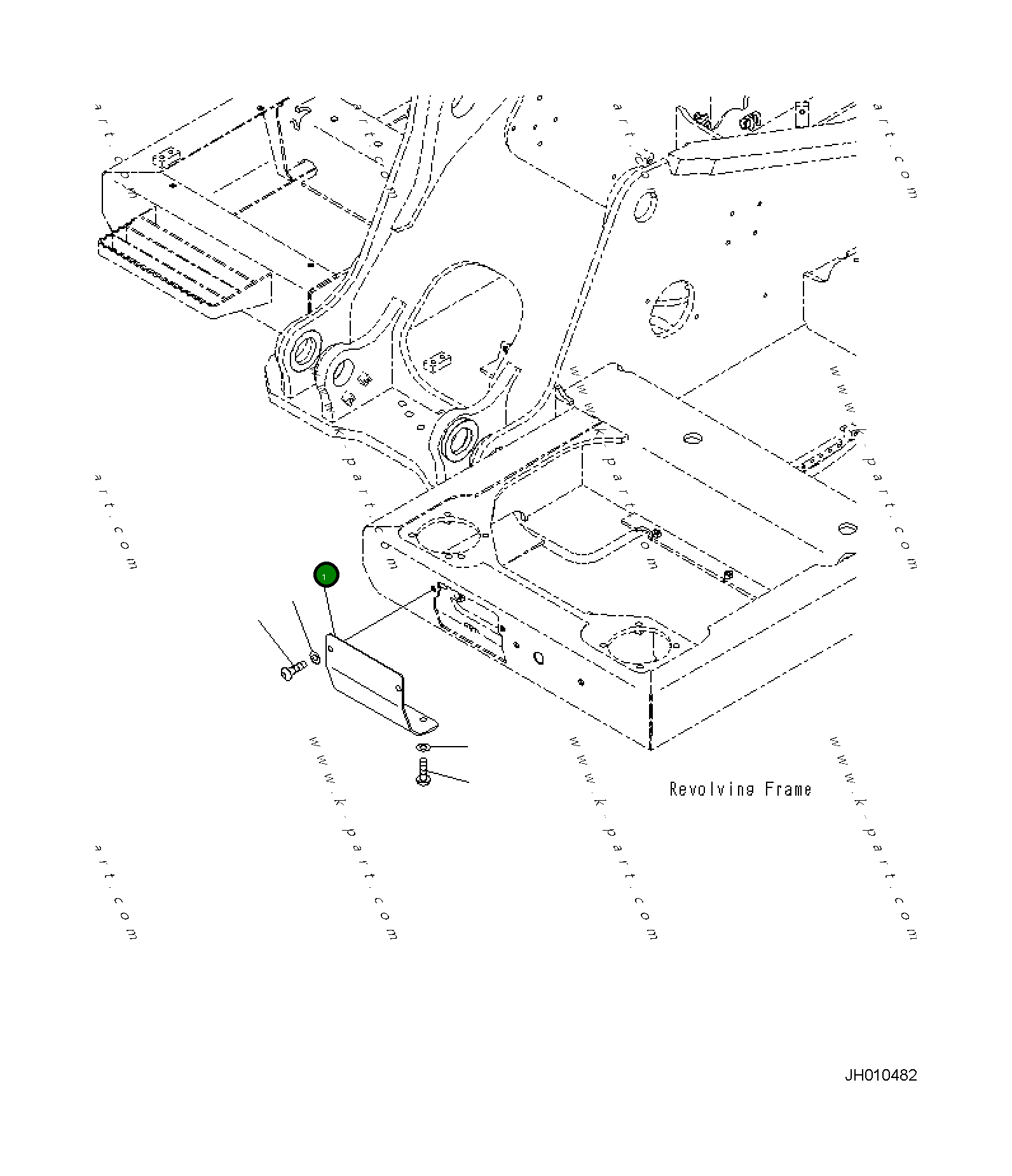 Крышка 2A5-06-18312 Komatsu