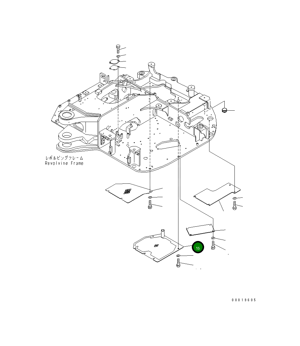 Крышка 21W-46-41821 Komatsu