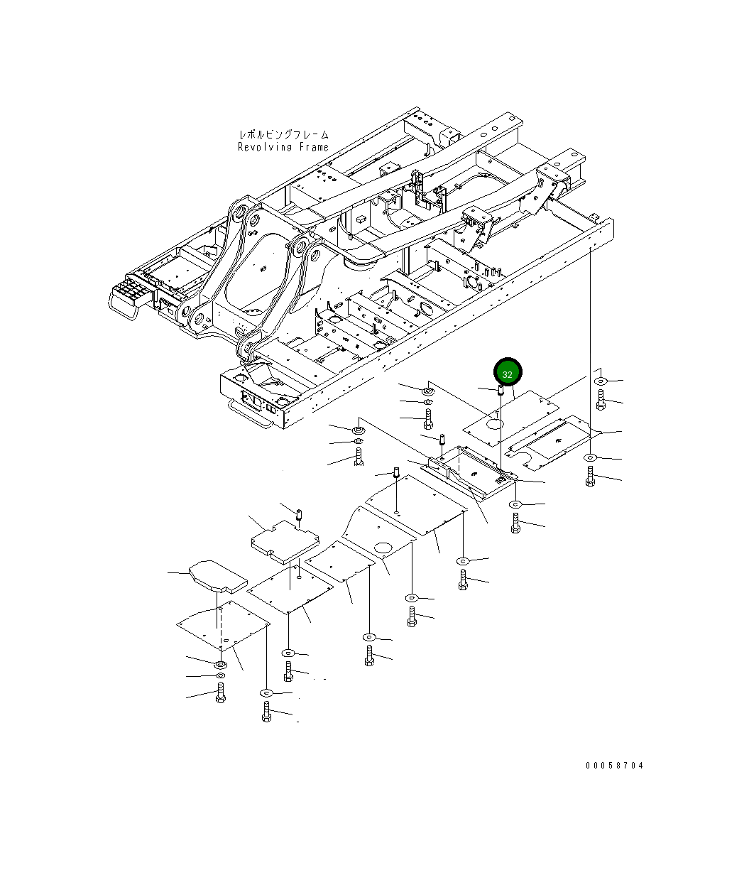 Крышка 209-54-42111  Komatsu