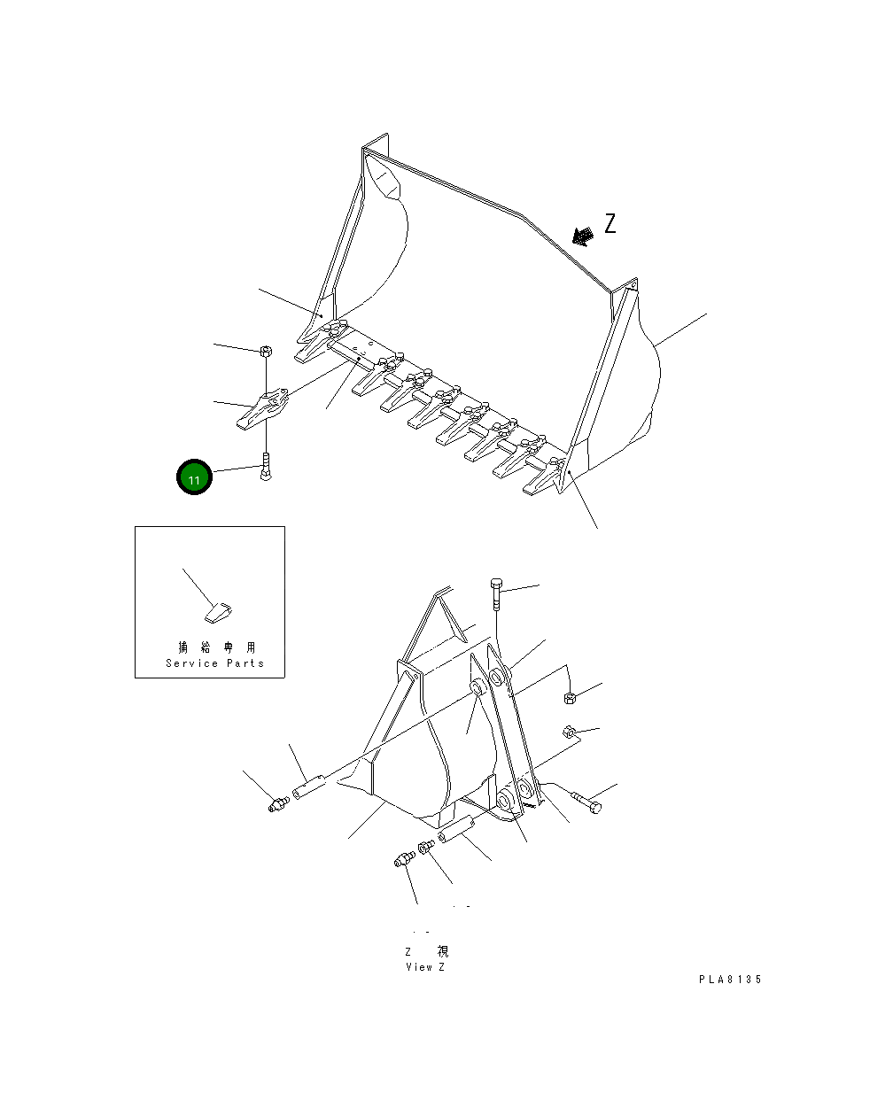Болт 145-70-44120 Komatsu