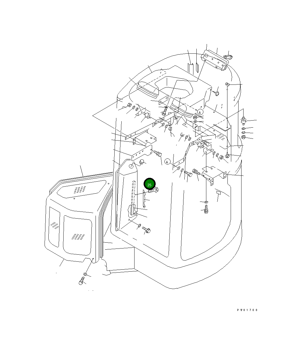 Болт YM172519-63240 Komatsu