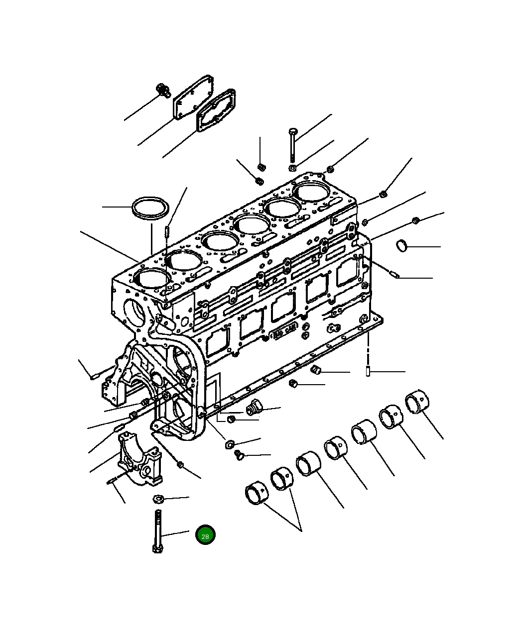 Болт 1238 825 H1 Komatsu