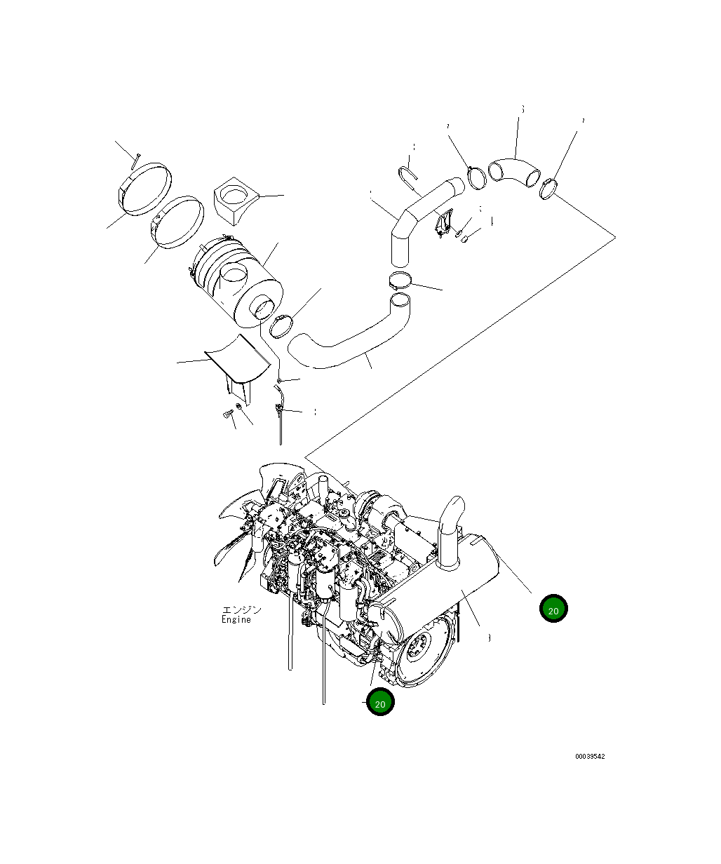 Крышка 208-01-75320  Komatsu