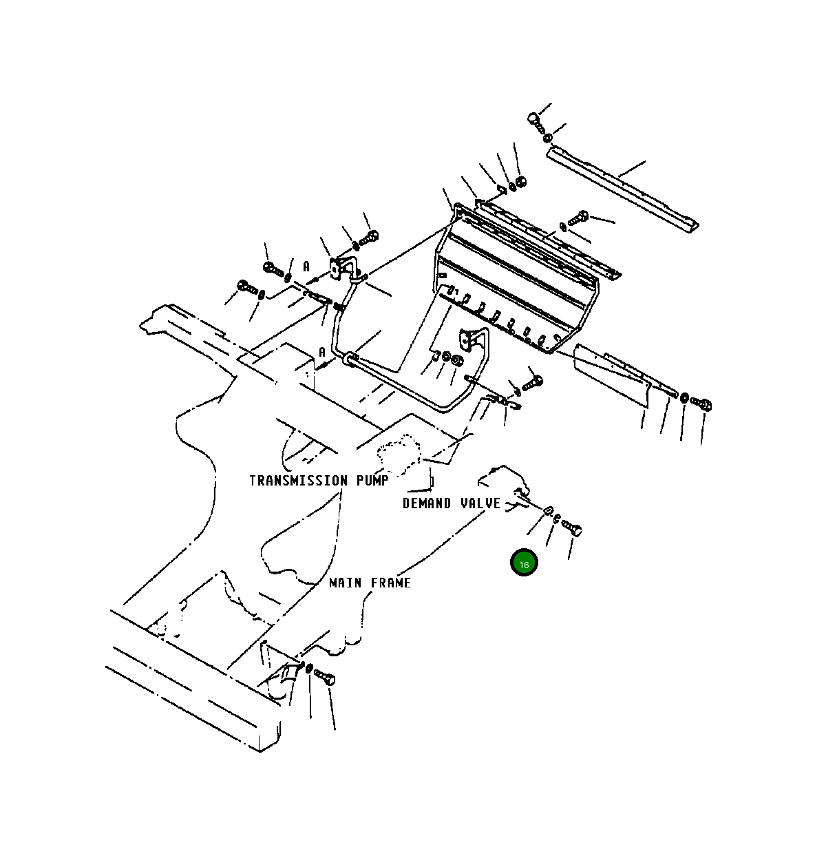 Крышка 561-89-62960  Komatsu