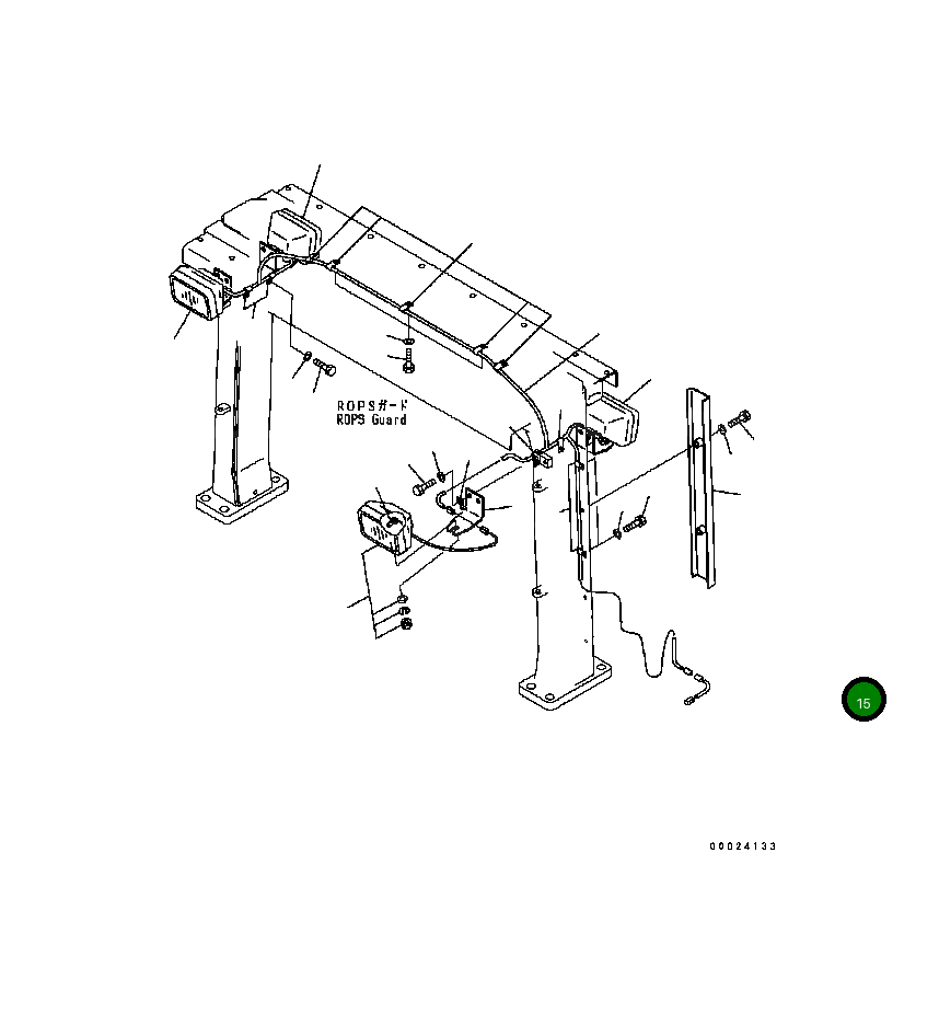 Крышка 124-Z78-6310 Komatsu