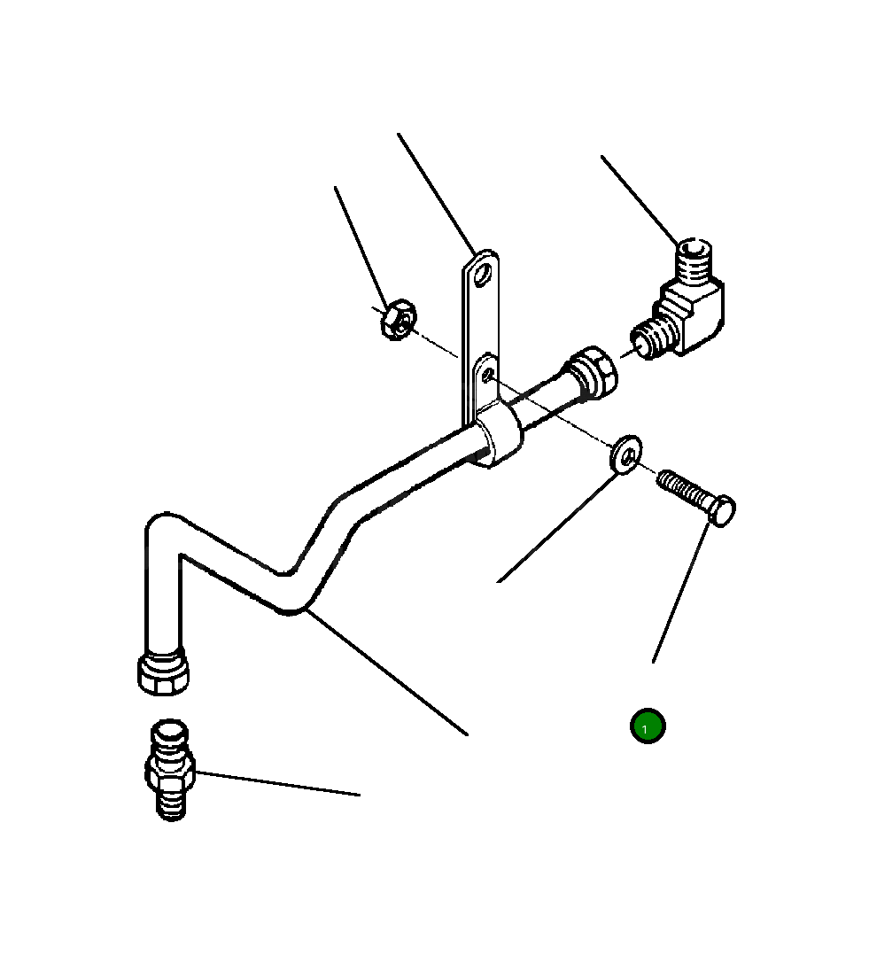 Болт 1238 018 H1 Komatsu