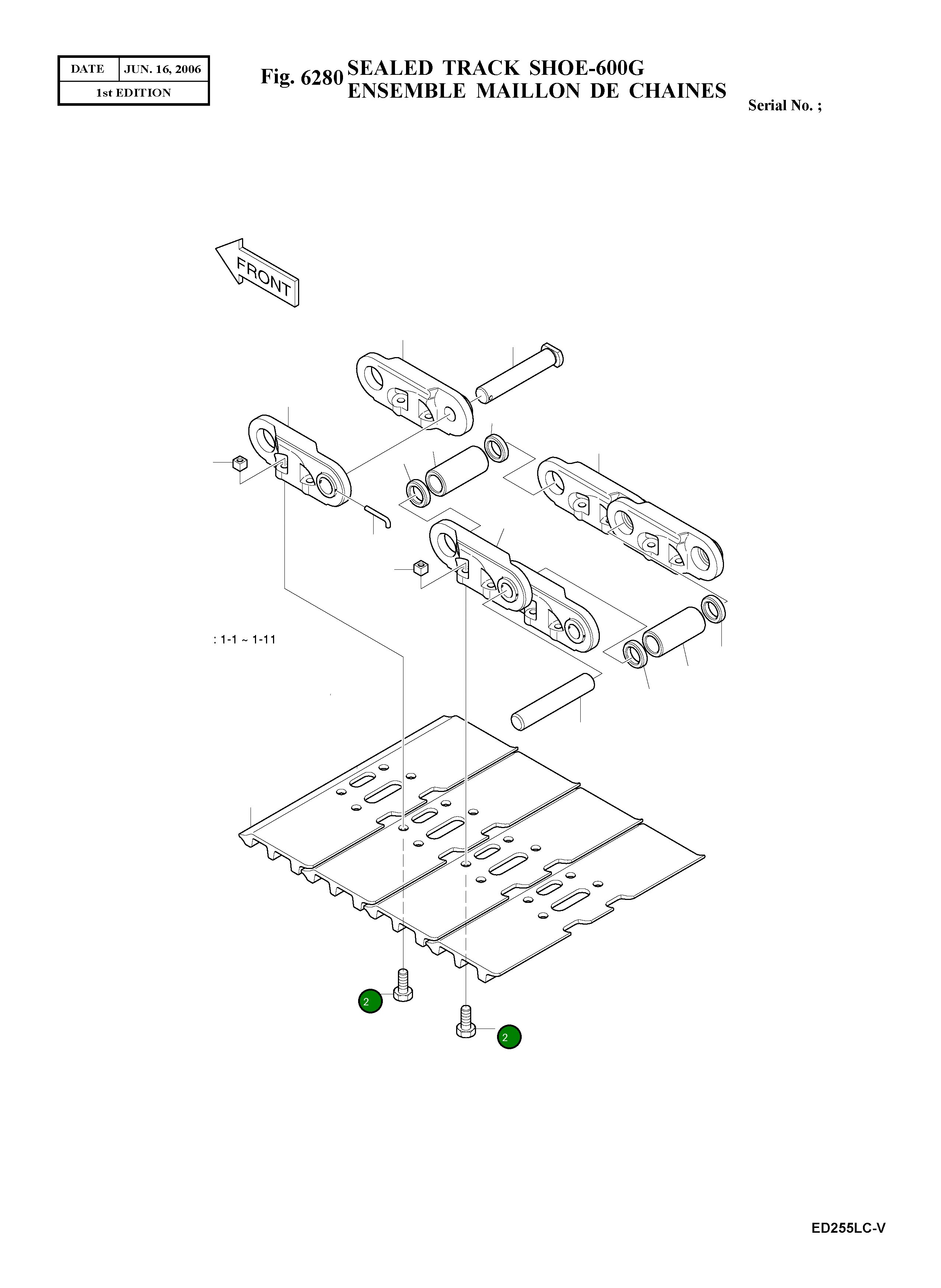 Болт 2120-6017 Komatsu