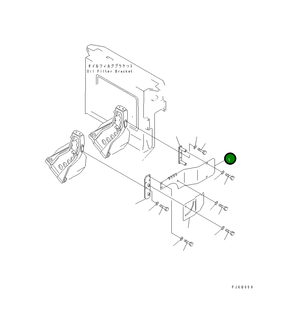 Крышка 6166-75-6711 Komatsu