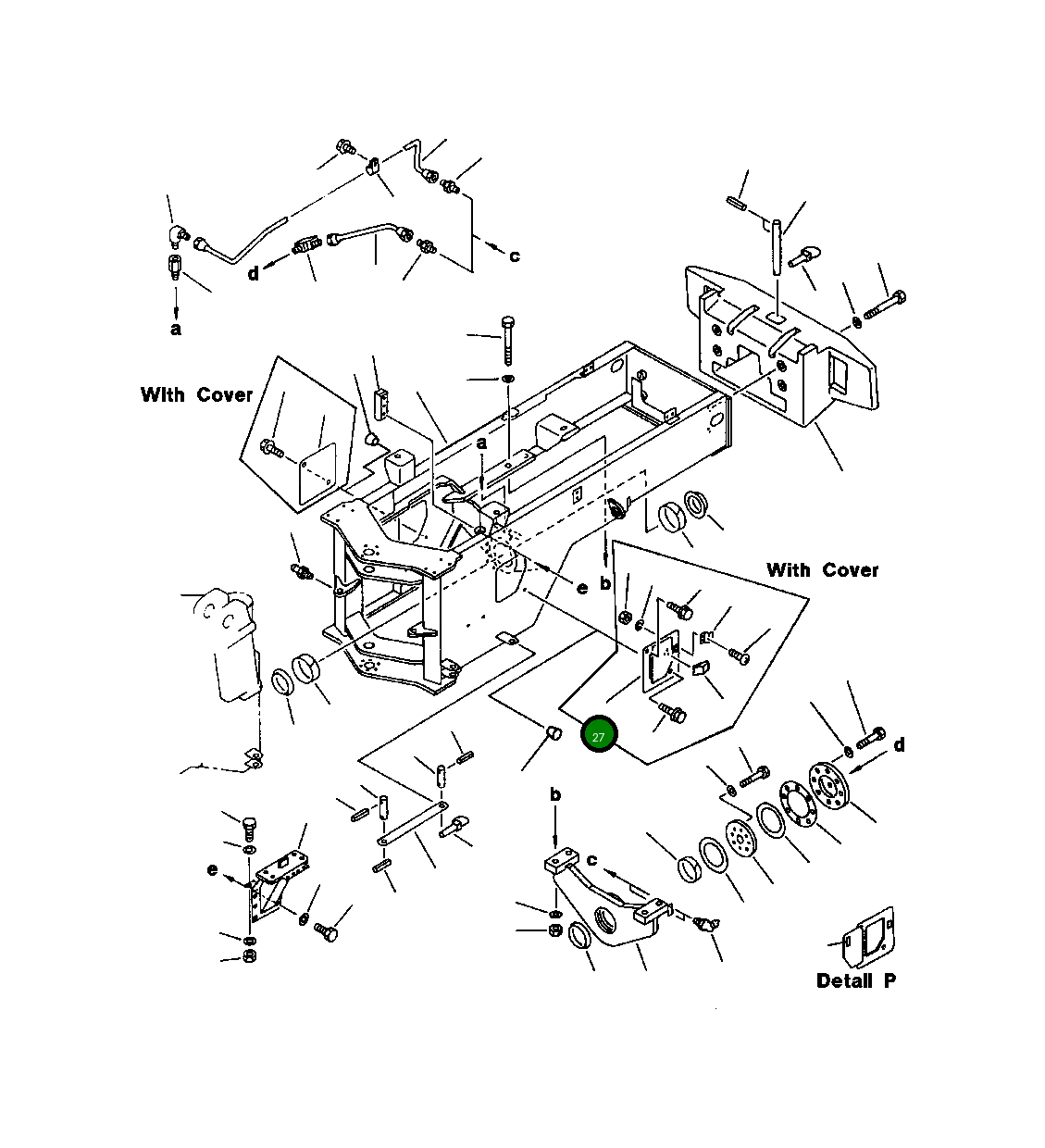 Крышка 419-46-12361 Komatsu