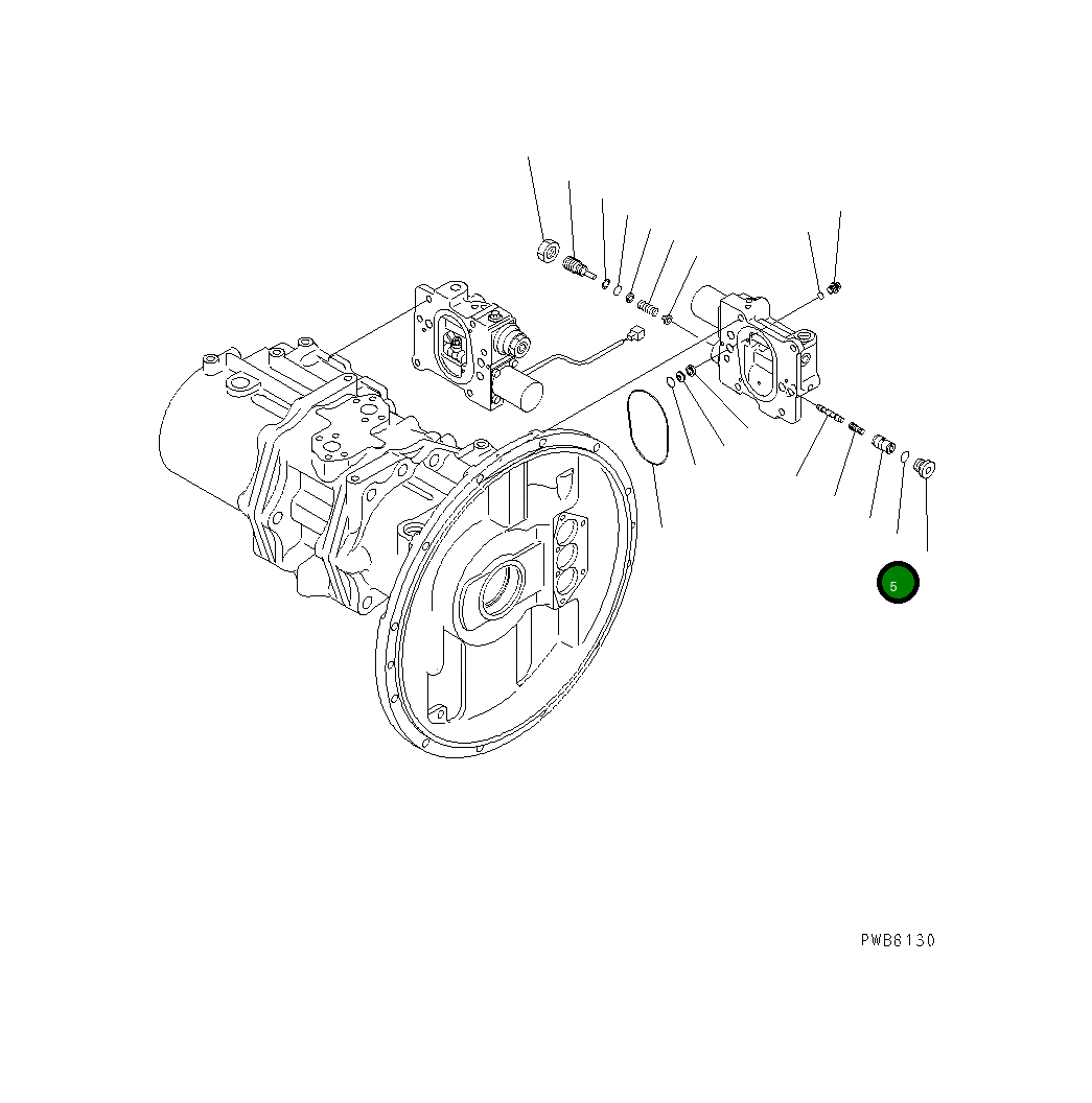 Кольцо уплотнительное (O-Ring) 708-2L-24910 Komatsu