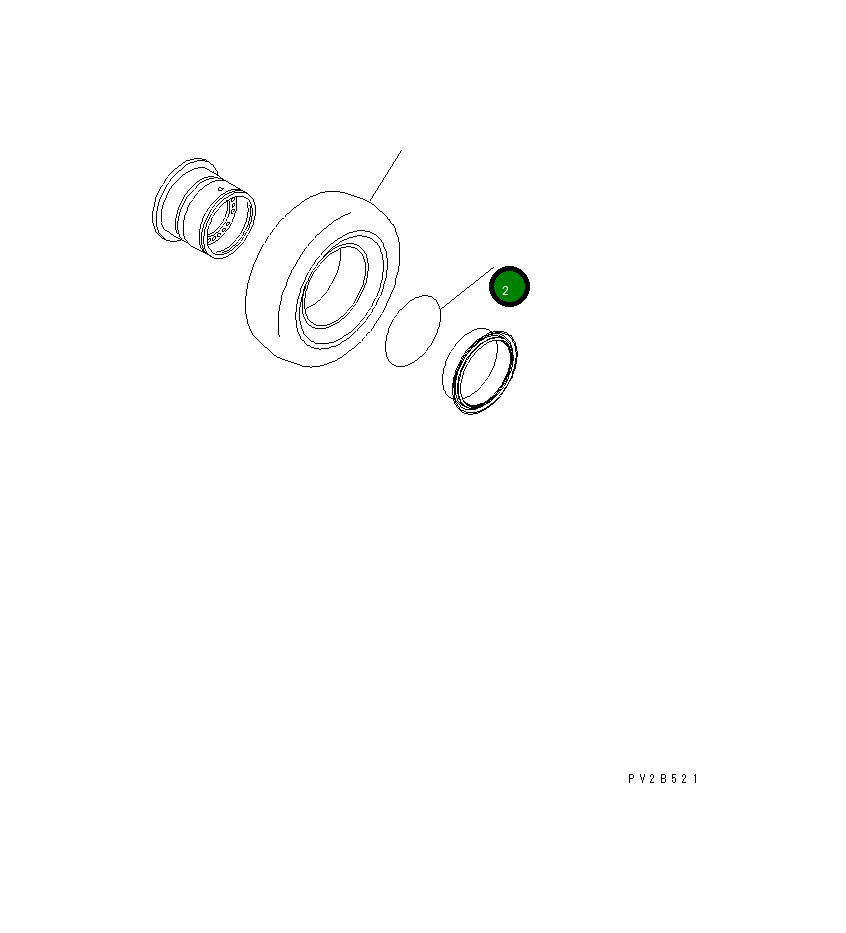 Кольцо уплотнительное (O-Ring) 566-30-11660 Komatsu