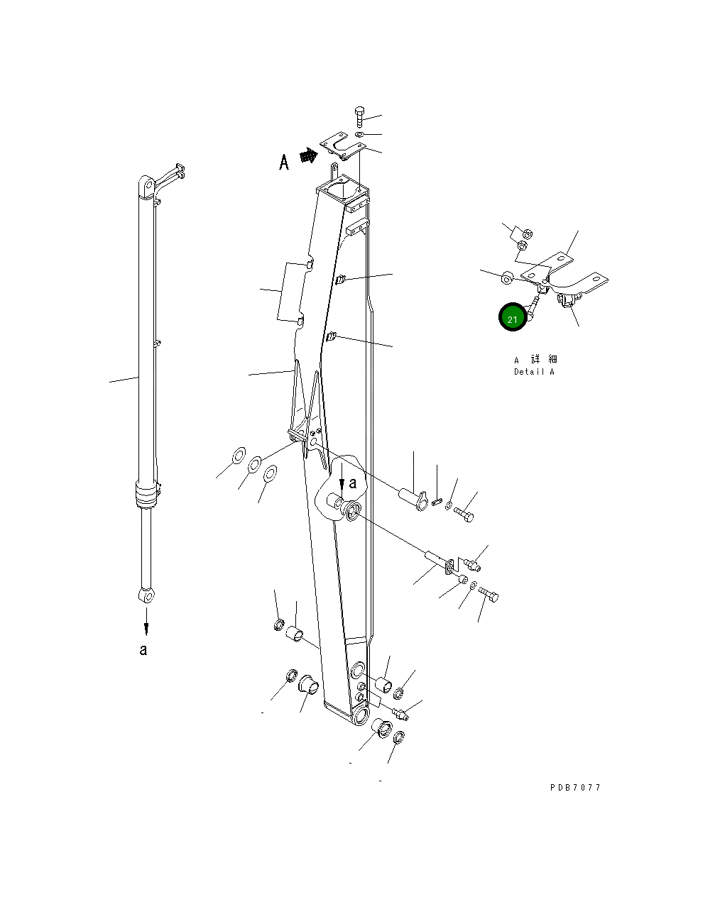 Болт 01090-51875 Komatsu