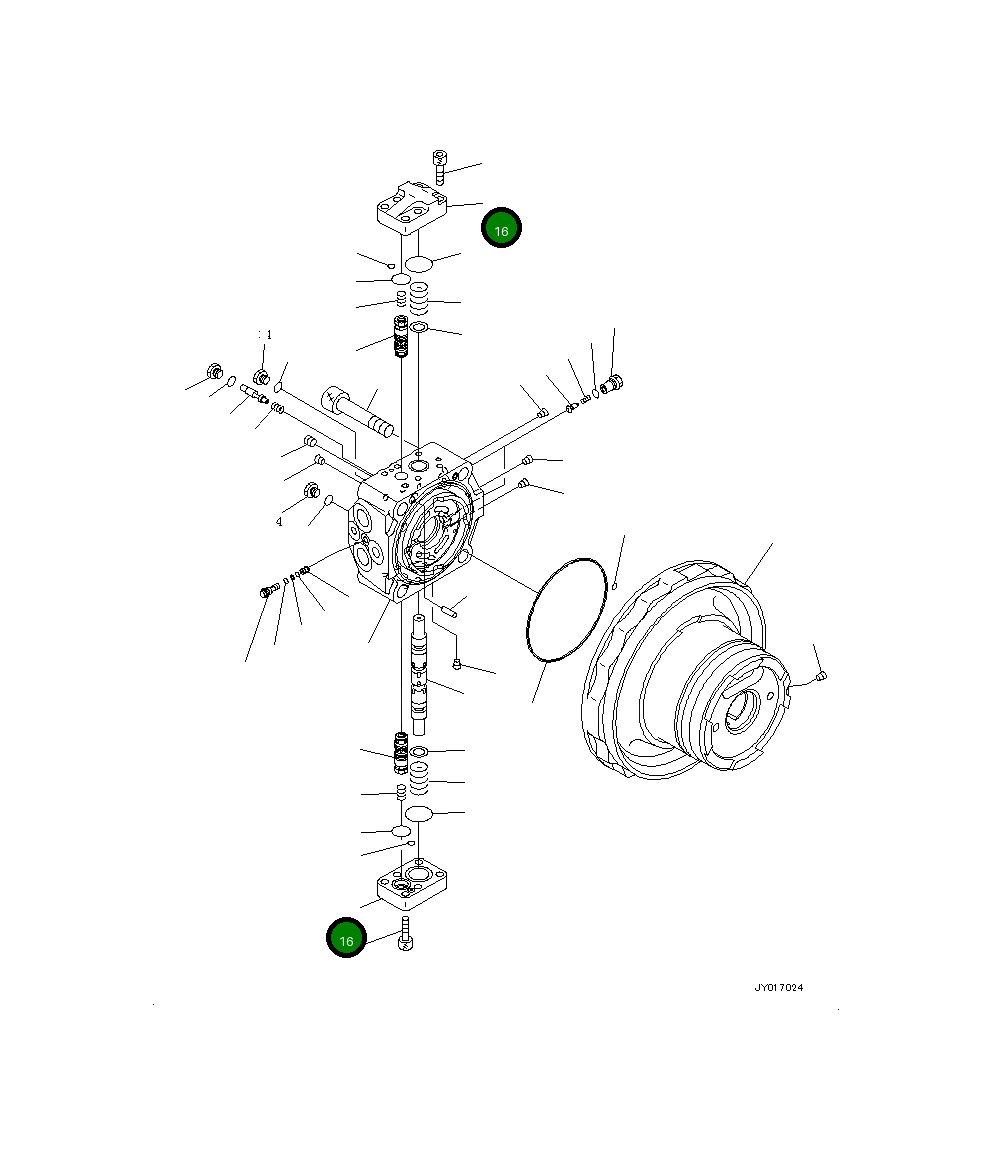 Крышка 708-8F-36320  Komatsu