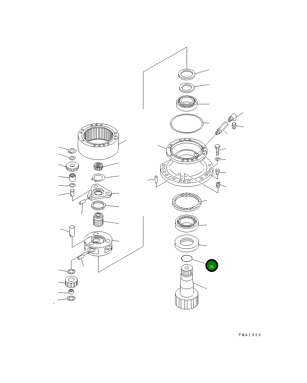 Кольцо уплотнительное (O-Ring) 07000-02080 Komatsu