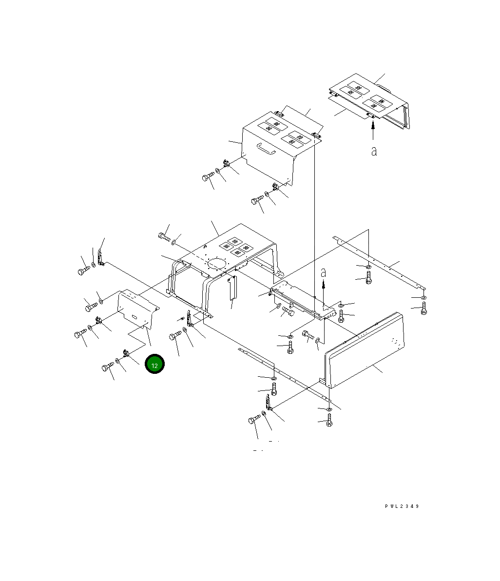 Крышка 209-54-K1330 Komatsu