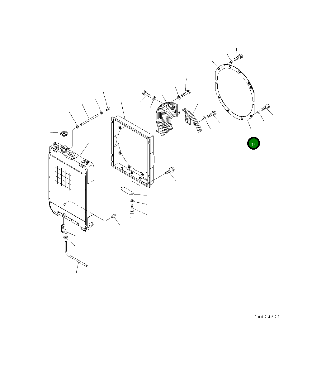 Крышка 124-03-61631  Komatsu