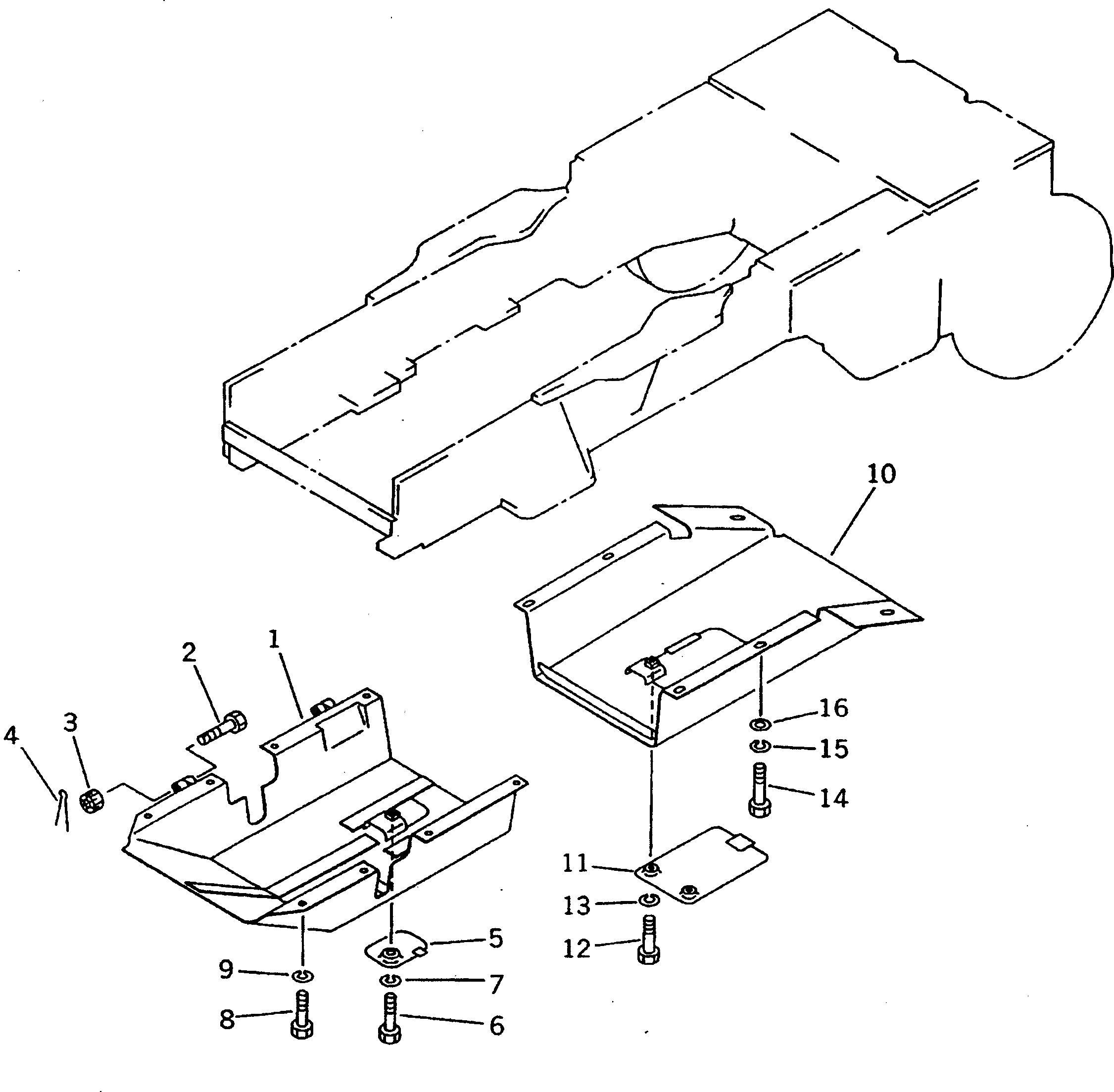 Болт 01012-81495  Komatsu