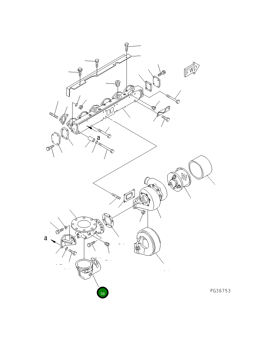 Крышка 6152-15-5620  Komatsu