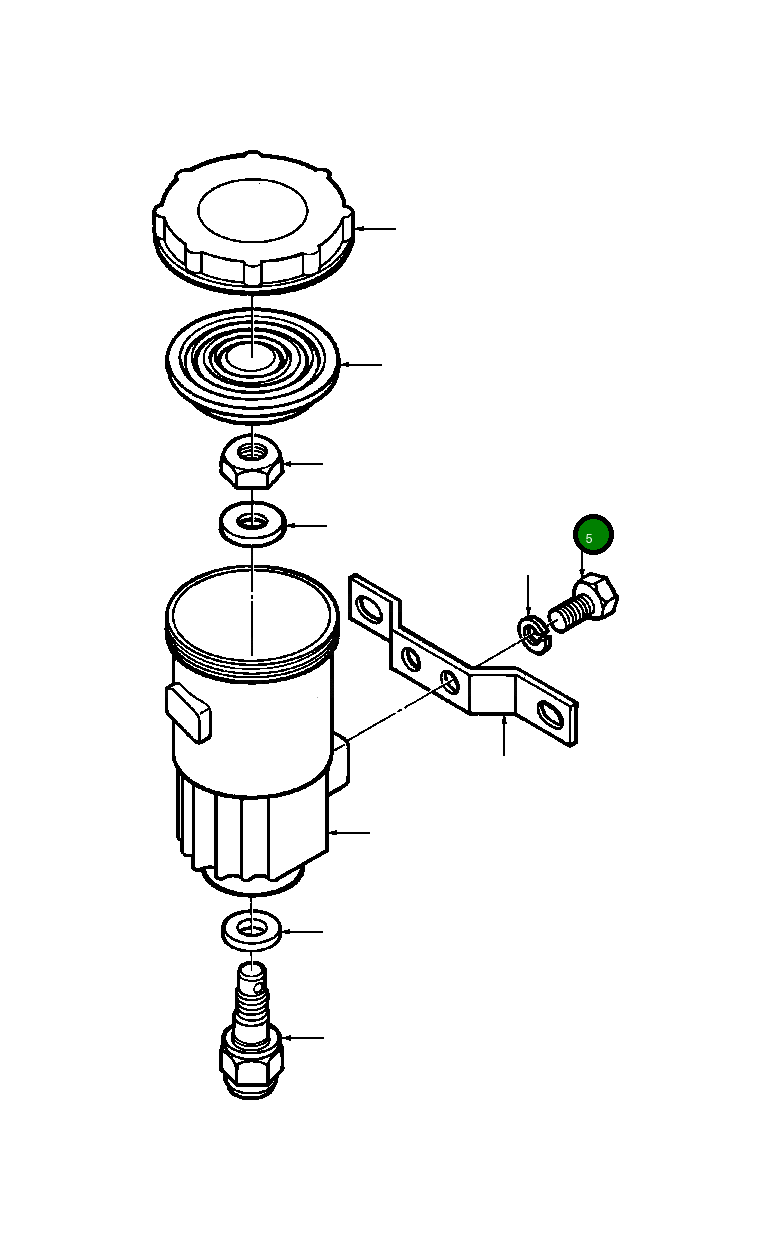 Болт 180 015 Komatsu