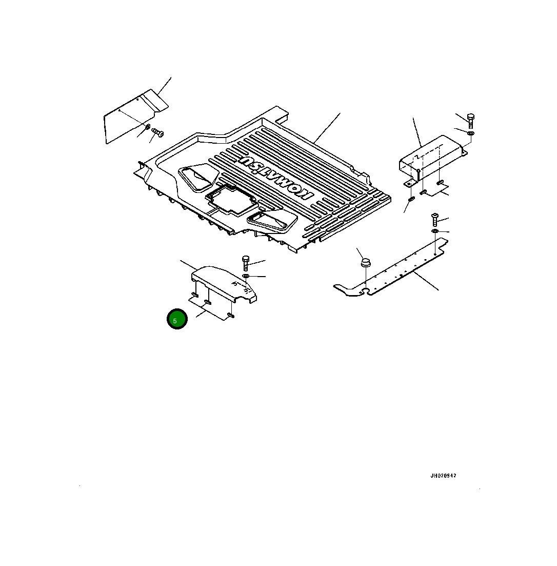 Крышка 4A2-43-11282 Komatsu